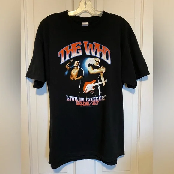 Anvil Black The Who Concert Tee size large concert - Picture 1 of 5